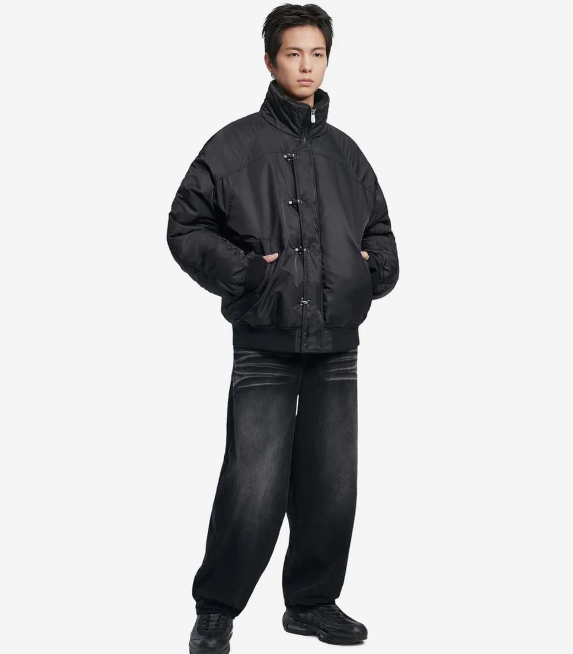 노메뉴얼 2025FW  K.L BOMBER JACKET - BLACK(m 상품이미지3