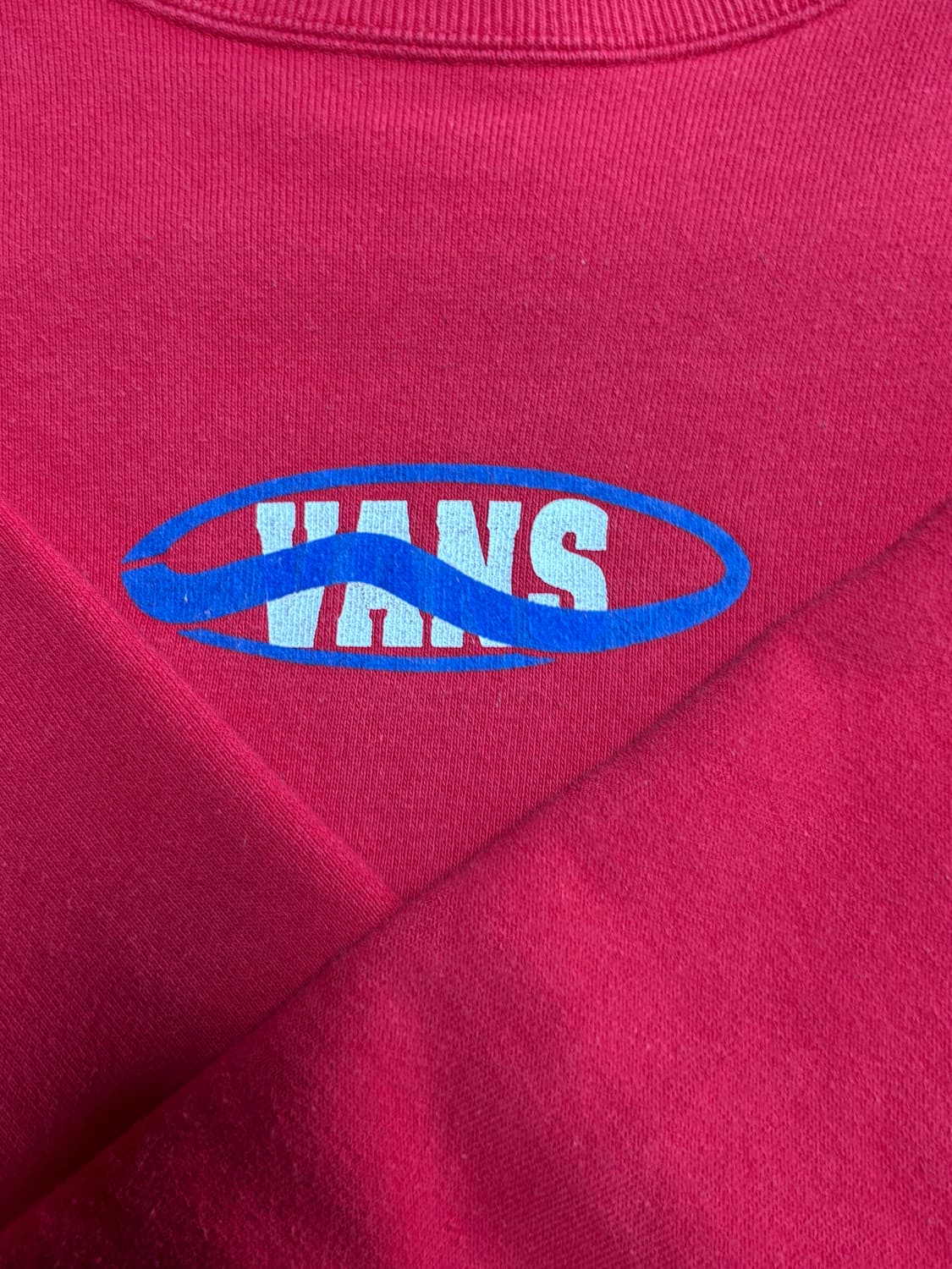 반스(Vans) 올드스쿨 오발 로고 맨투맨 Red [90s후반] 상품이미지4