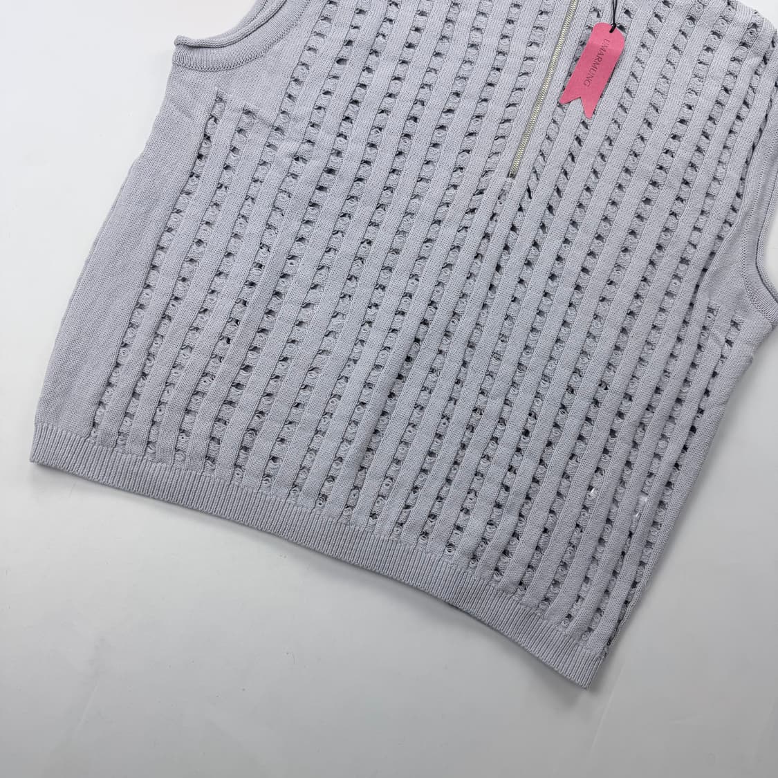 우마뭉 오가닉코튼 하프집업 니트 베스트 상품이미지4