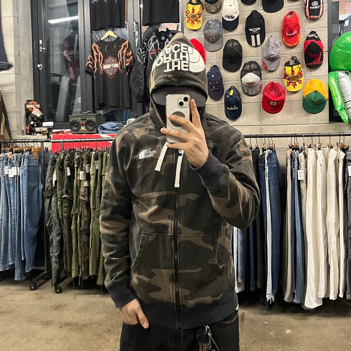 노스페이스 카모 후드 집업 (100-105) 상품이미지6