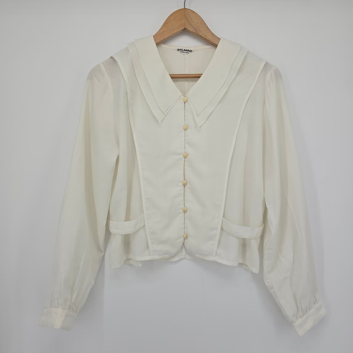 일본 빈티지 발민 여성 블라우스 아이보리 상품이미지10
