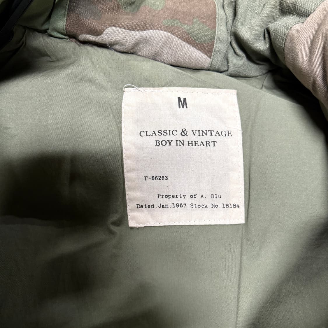 Aspesi Blu & co 아스페시 카모 패치워크 다운 베스트 상품이미지5