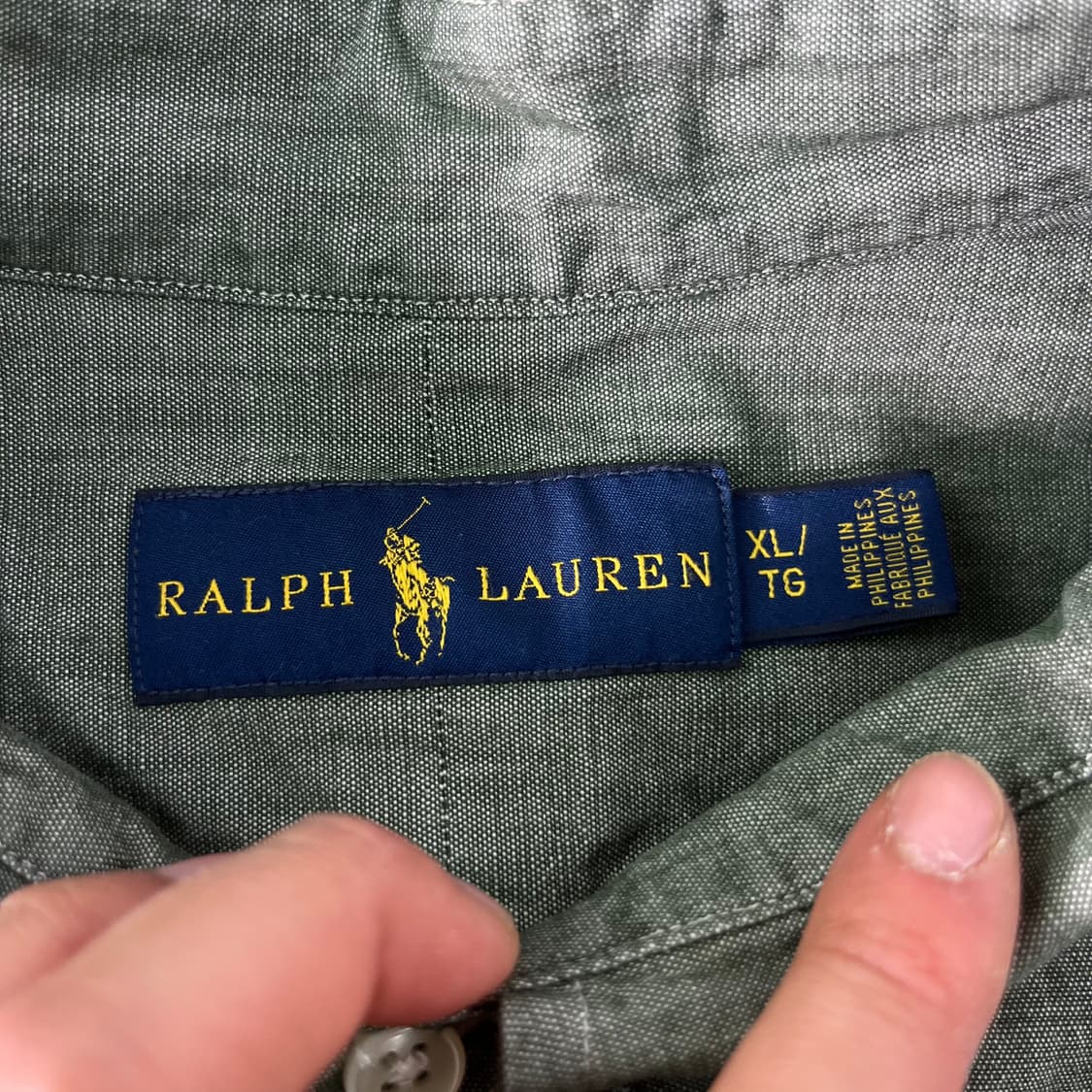 105 폴로랄프로렌 카키 코튼 셔츠 상품이미지4