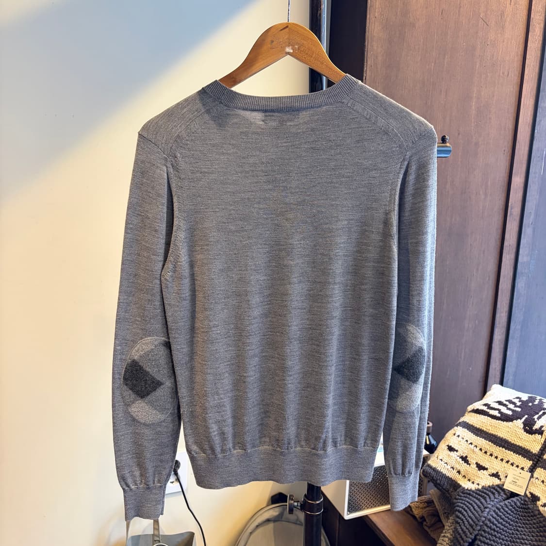 15685 -버버리 엘보 패치 울 니트 (울 100%) 상품이미지7