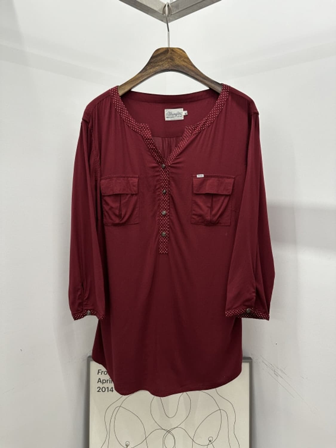 Wrangler 실크 풀오버 셔츠 (L) 상품이미지1