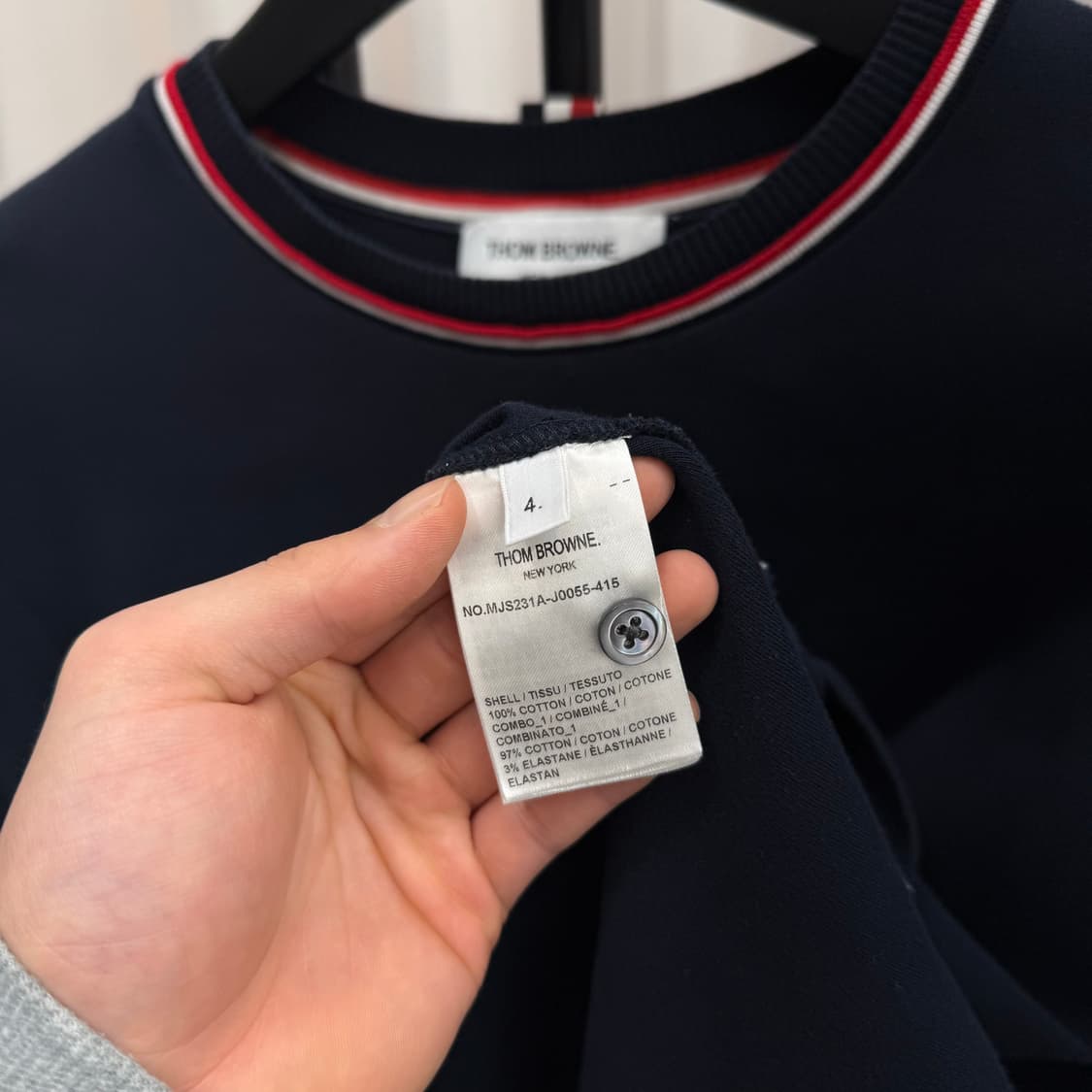 [4] 톰브라운 밀라노 스트라이프 반팔티 상품이미지7