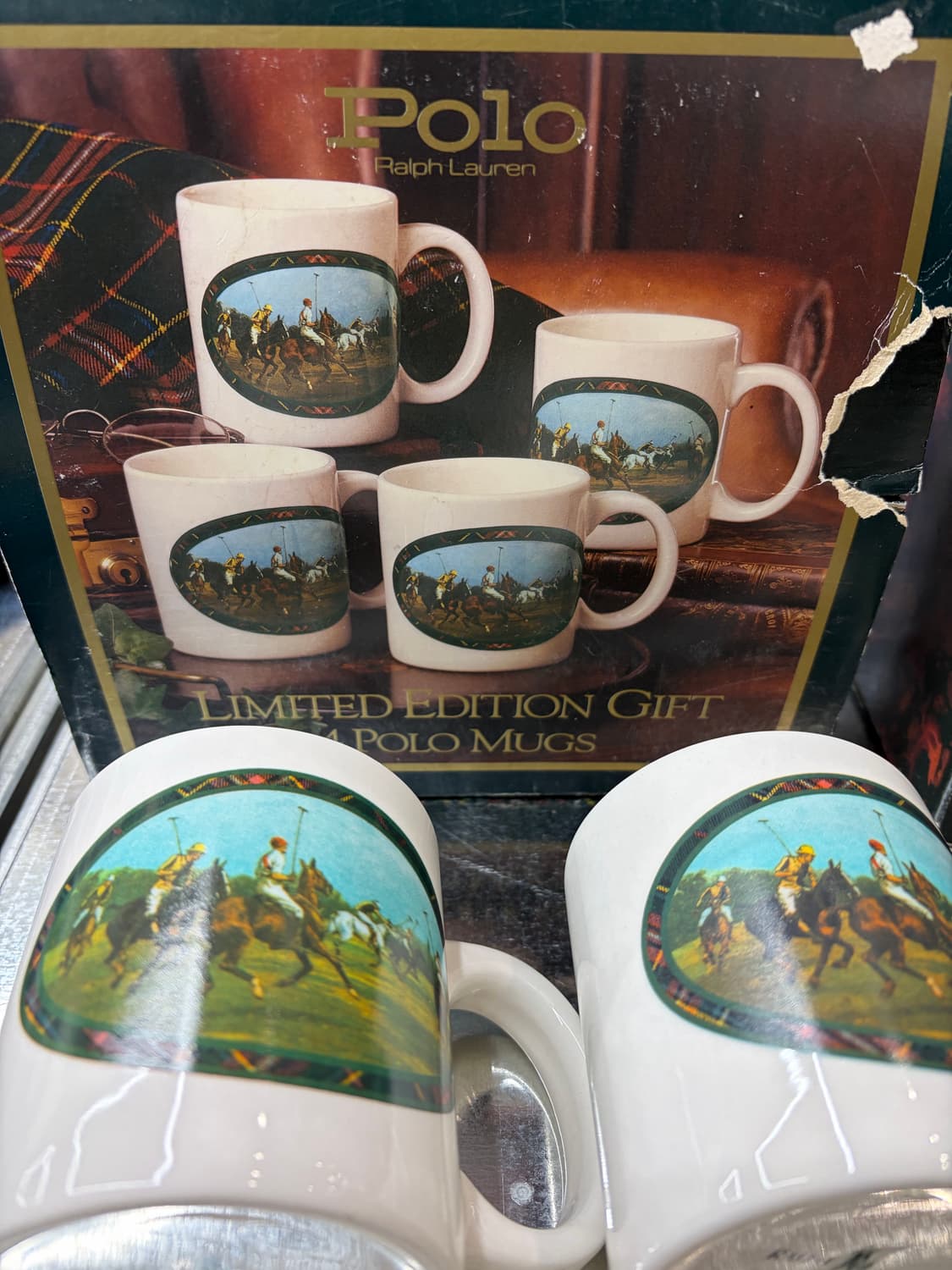90s 폴로 랄프로렌 데드스탁 포장 박스 머그컵 세트 상품이미지2