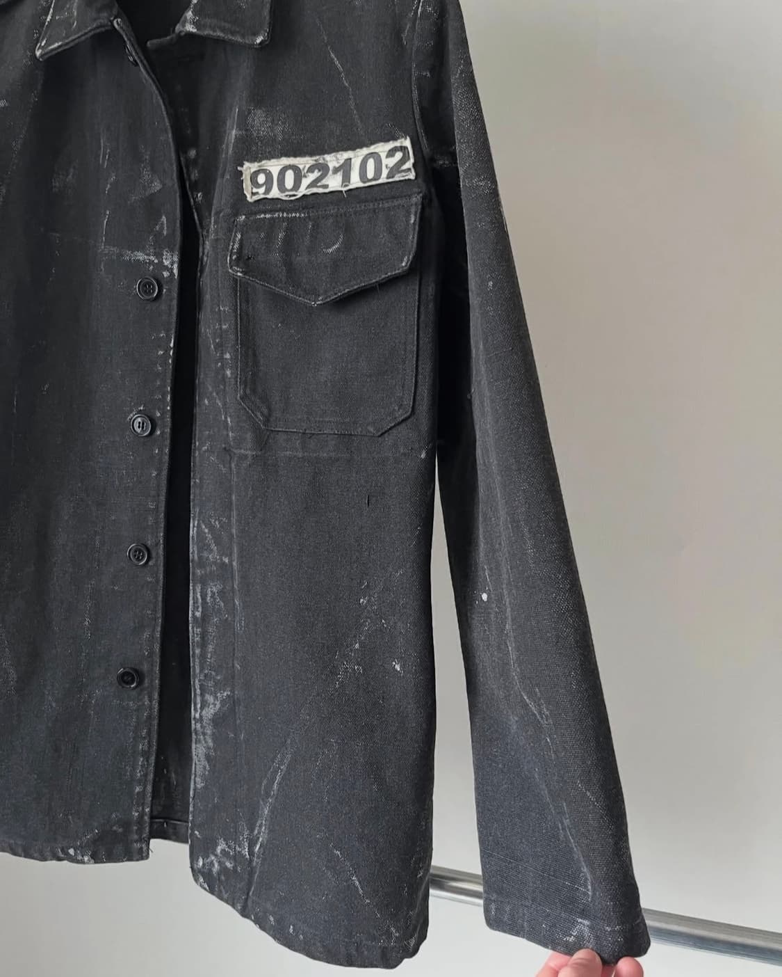 HN+DIE by h.NAOTO Damaged Paint Jacket 상품이미지5