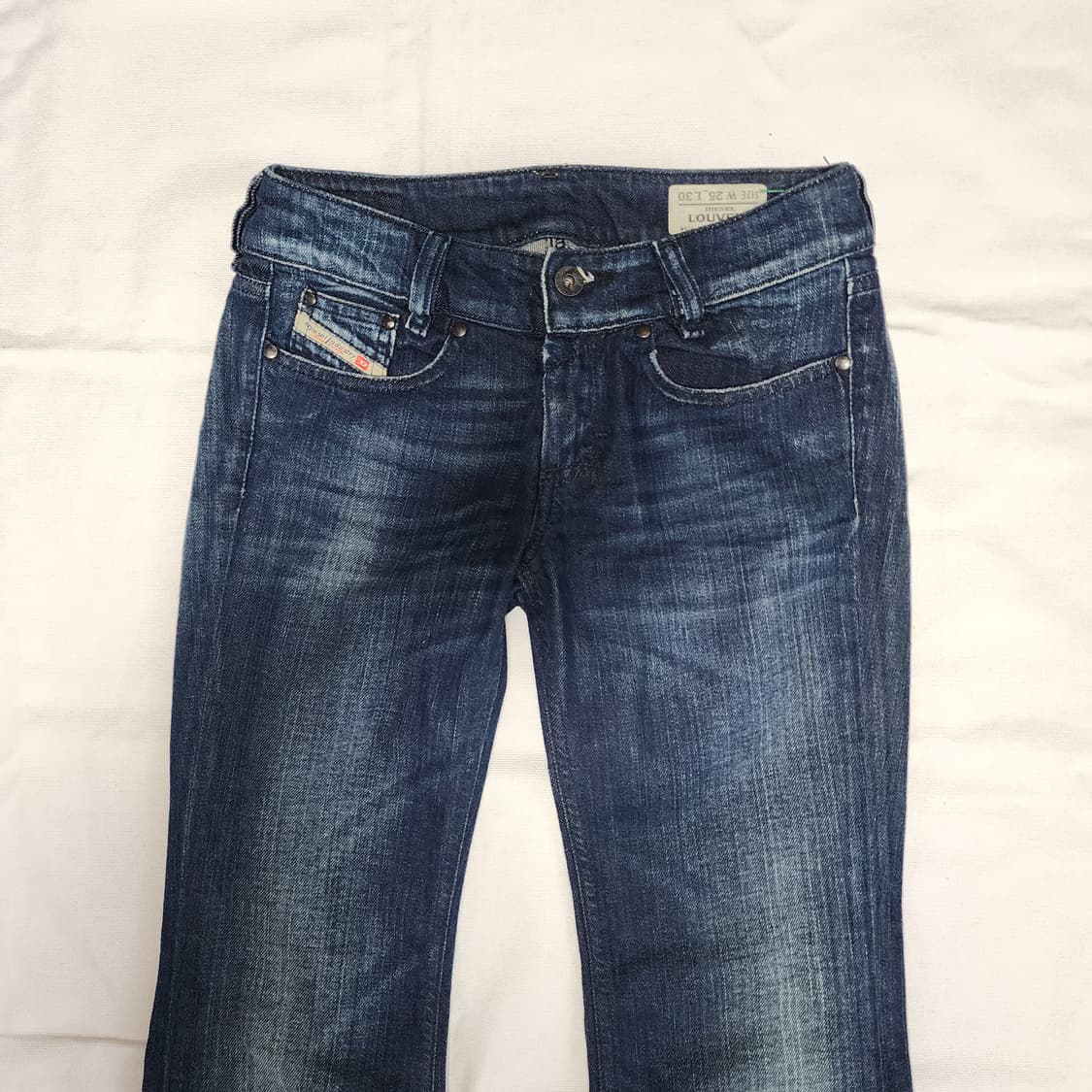 디젤 빈티지 Louvely 워시드 세미 부츠컷 와이드 팬츠 상품이미지6