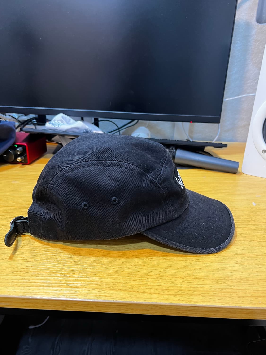 슈프림 워시드 치노 트윌 캠프캡 블랙 판매 상품이미지6