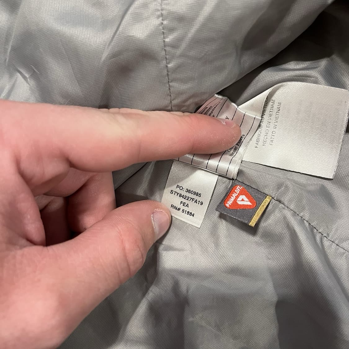 파타고니아 나노 퍼프 후디 경량패딩 그레이 상품이미지4