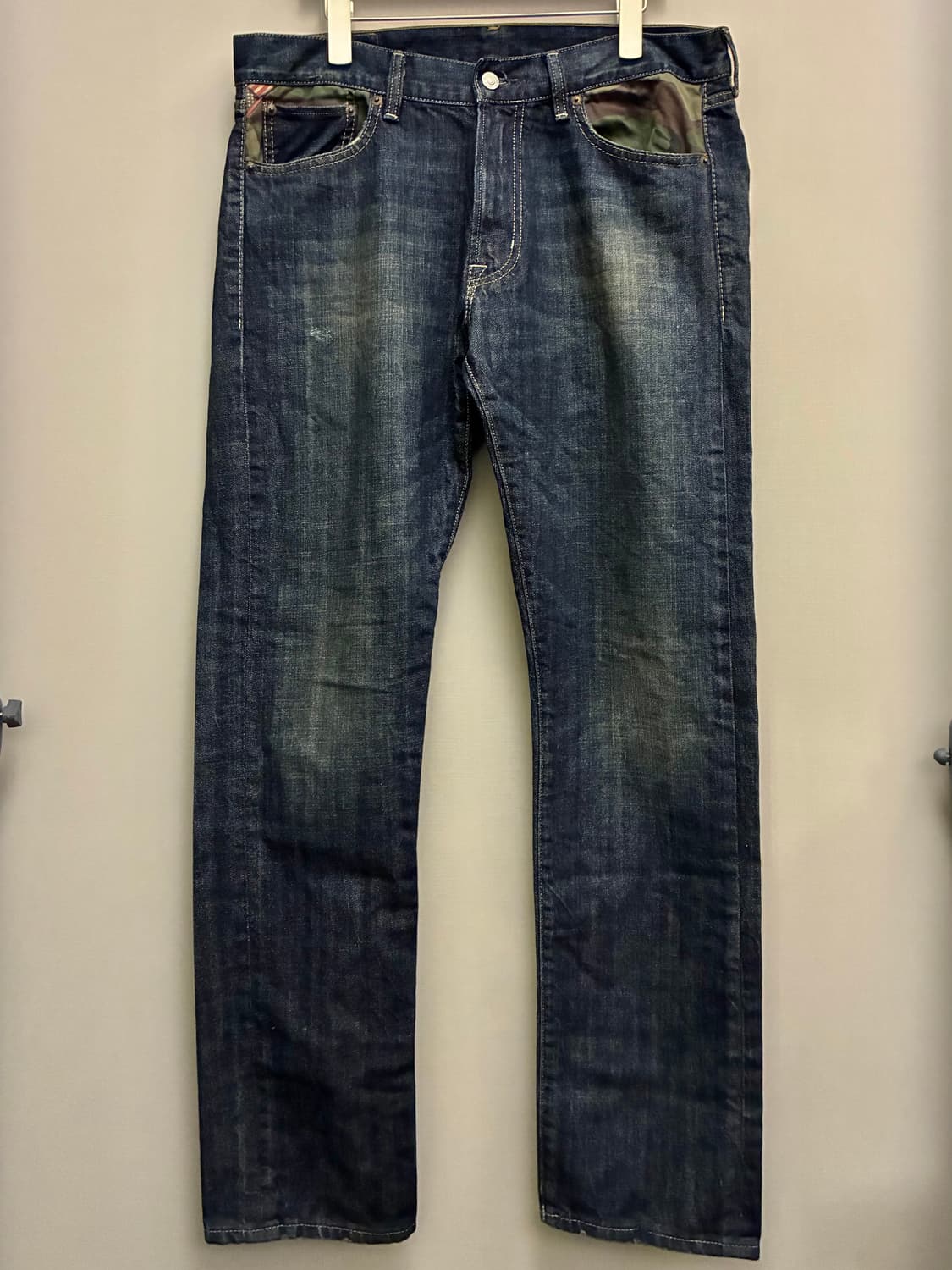 (32~34)데님앤서플라이 랄프로렌 카모포켓 워싱 데님 청바지 rrl 상품이미지10