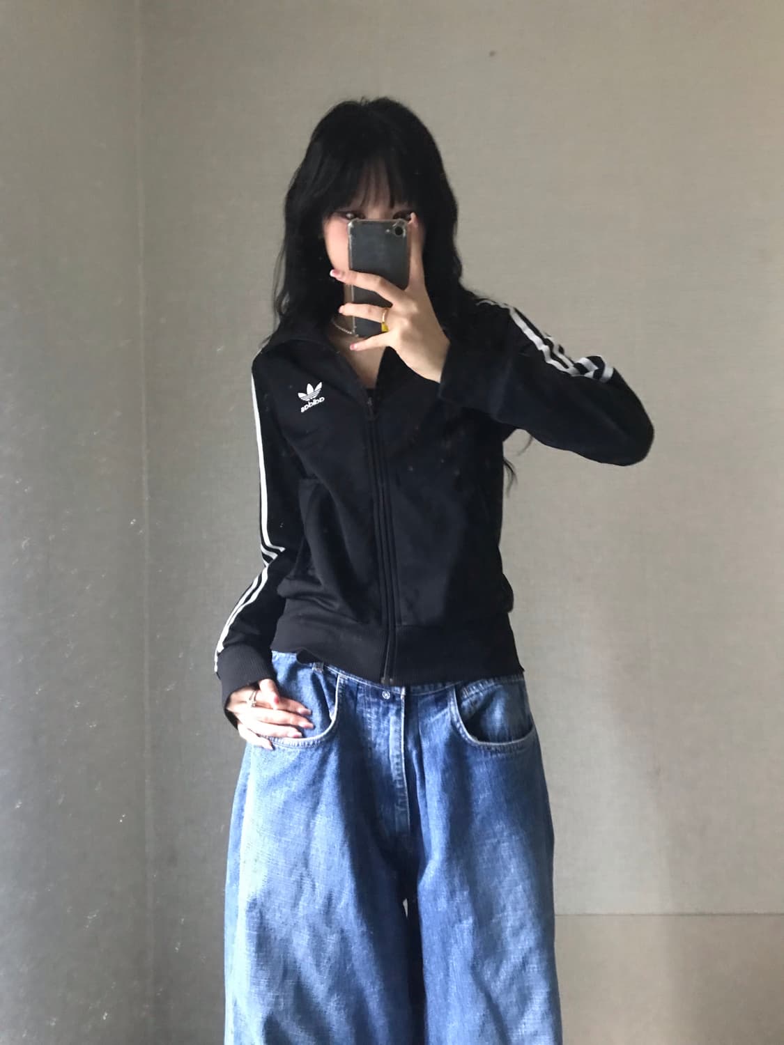 아디다스 블랙 슬림핏 제니져지 상품이미지5