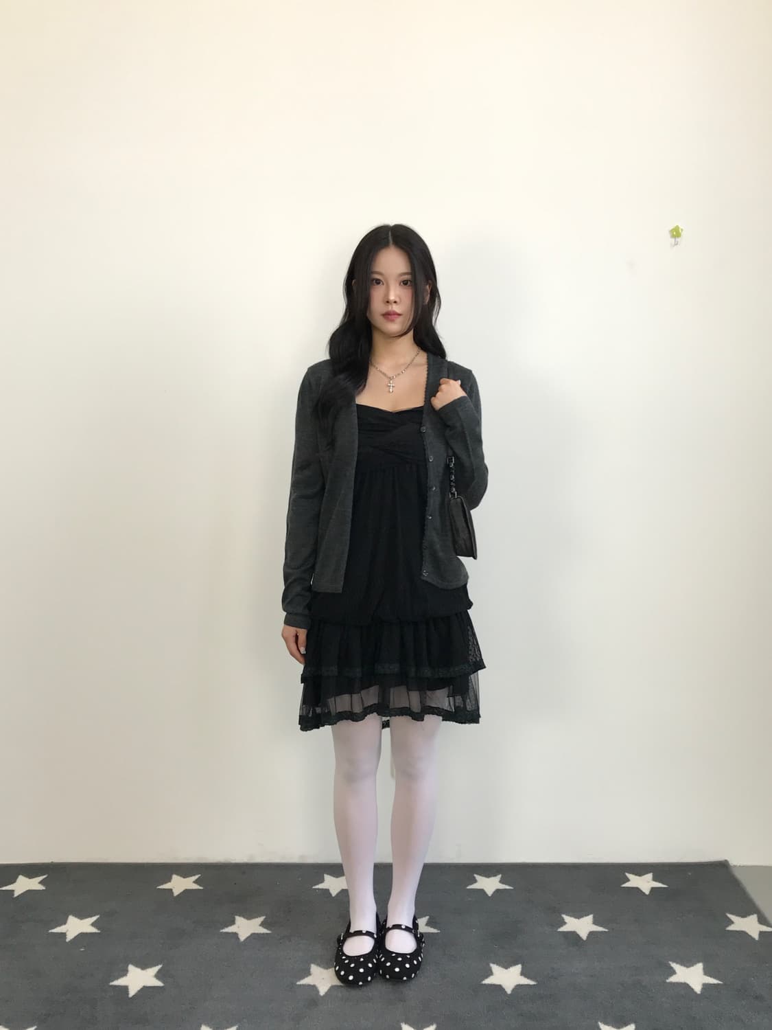 Jpn Gray Acrylic Cardigans 상품이미지2