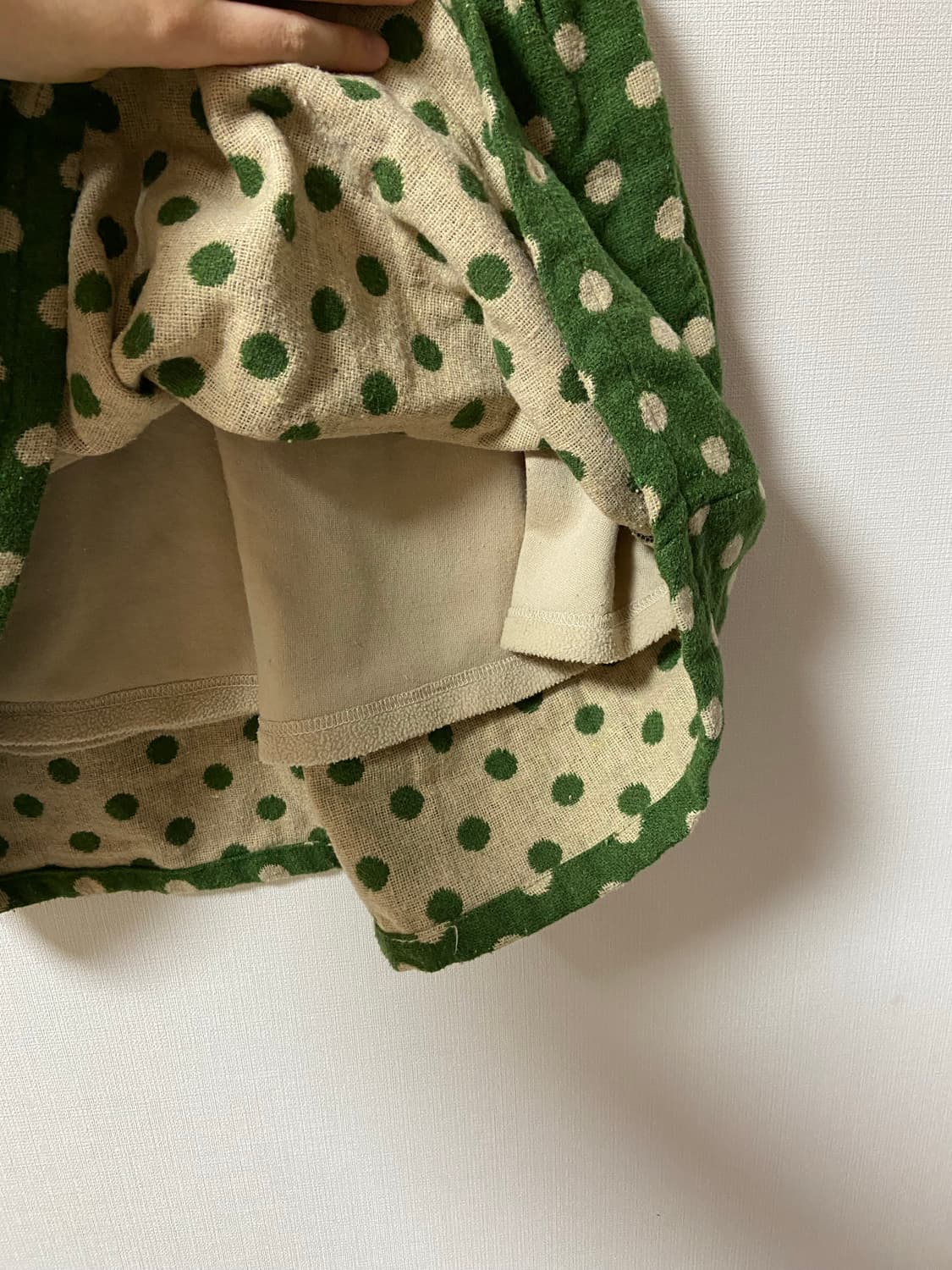 빈티지 모리걸 하구미 도트 미디 스커트 상품이미지4