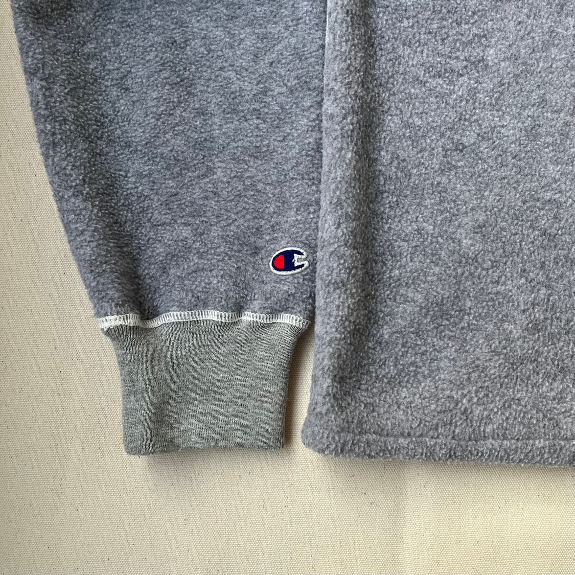 챔피온 멜란지 그레이 플리스 스웻셔츠 상품이미지6