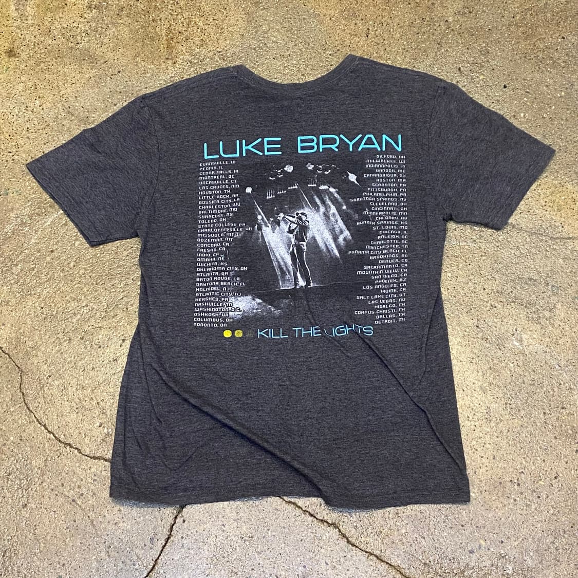 미국 빈티지 루크 브라이언 투어티 굿즈티 락티셔츠 반팔티 상품이미지5