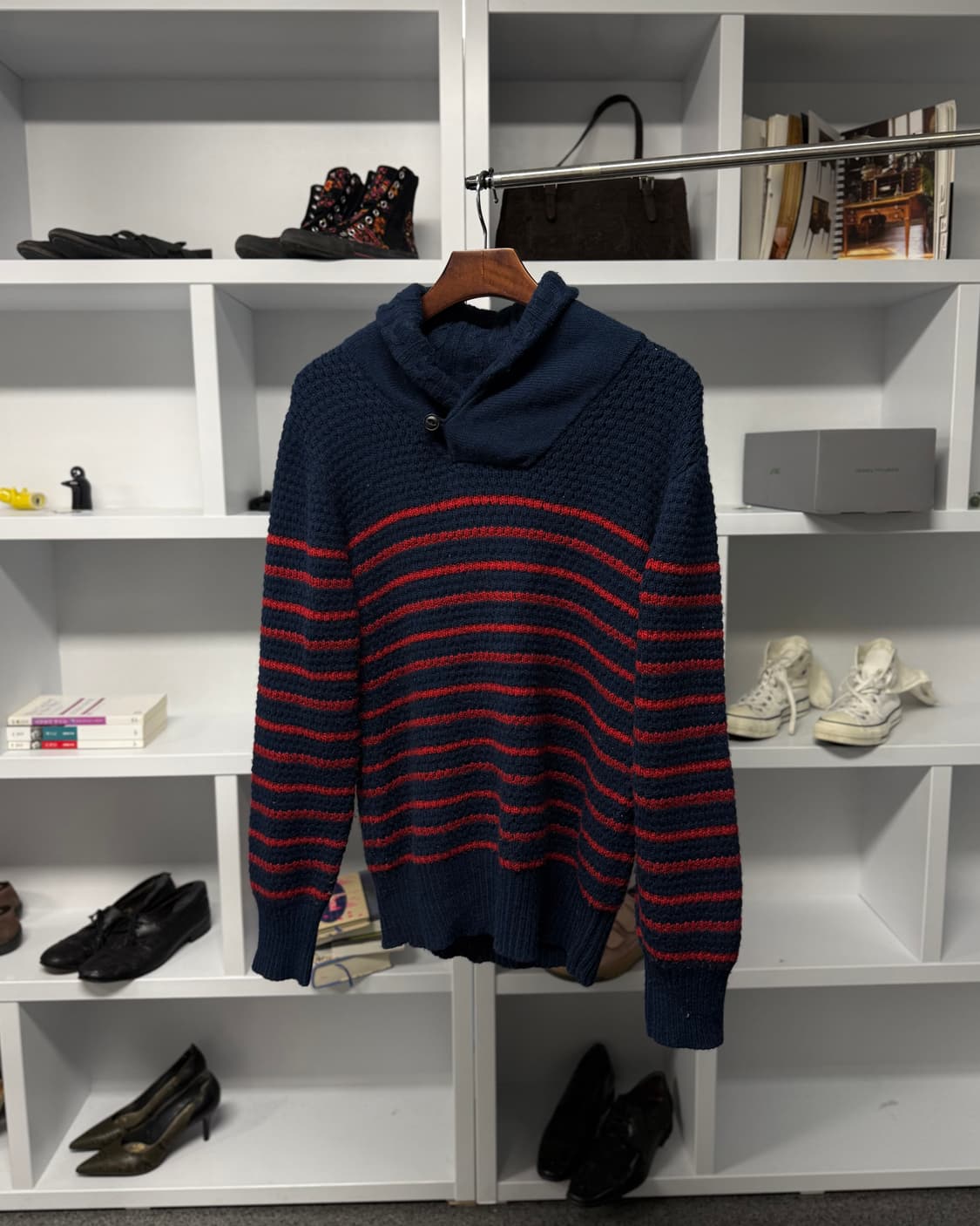 l*b works 숄카라 니트 상품이미지1