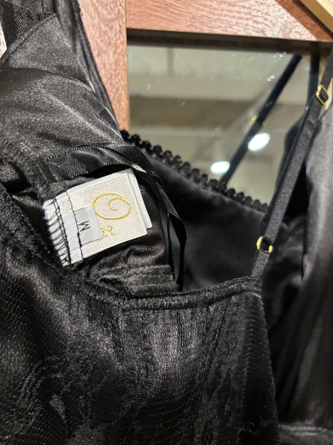 블랙 레이스 리본 슬립 미니 원피스 갸루 고딕 상품이미지10