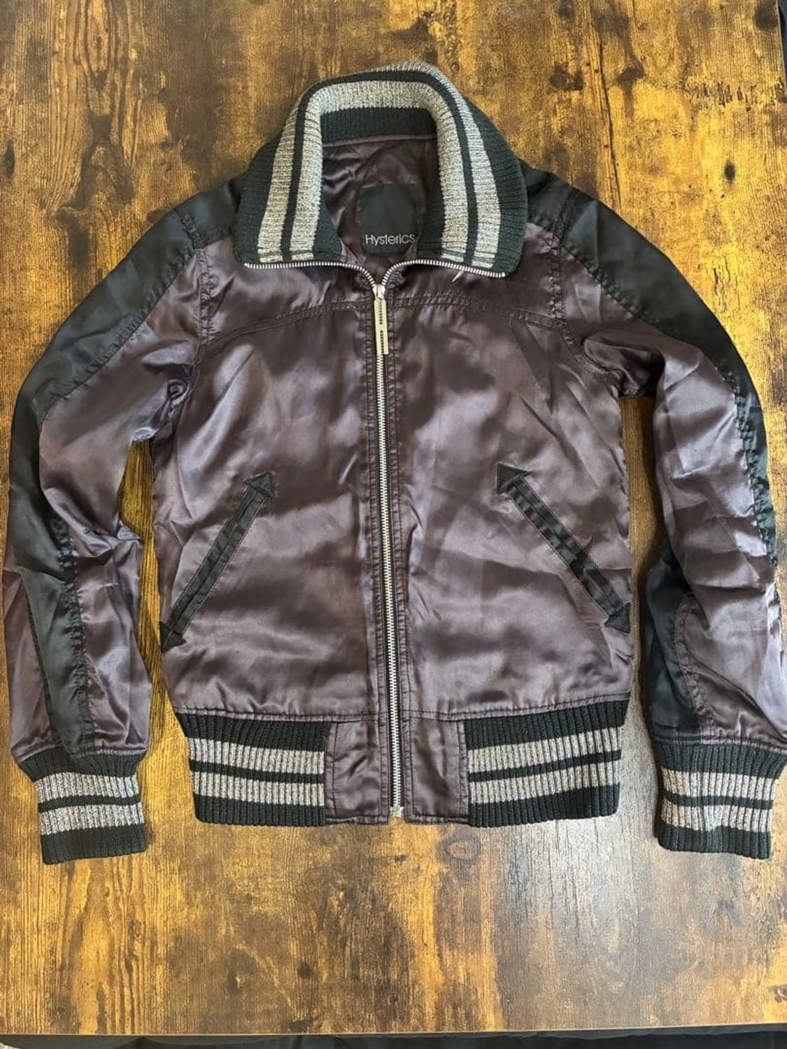 히스테릭 글래머 번개 자수 새틴 블루종 상품이미지2