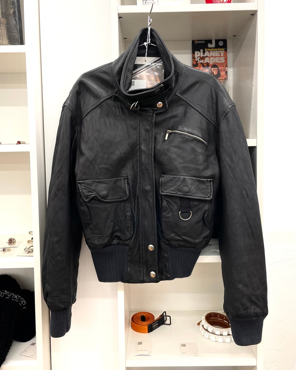 [38] 스포츠막스 코드 레더 봄버 자켓 상품이미지4