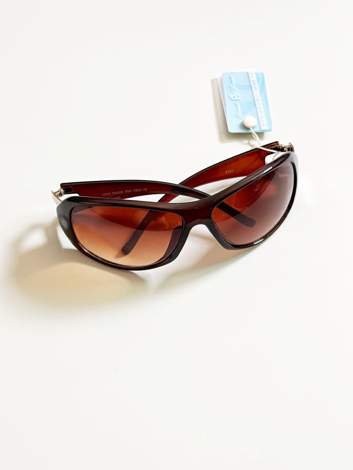 90s FRIENDS 볼드 스퀘어 그라데이션 틴트 빈티지 선글라스 상품이미지1