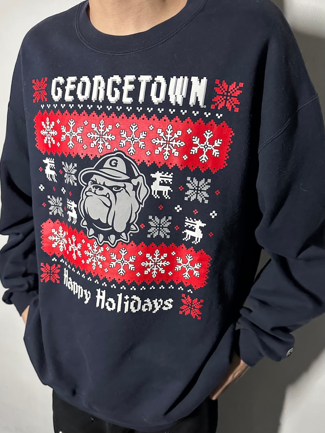 Champion Georgetown Holiday Sweatshirt 상품이미지1