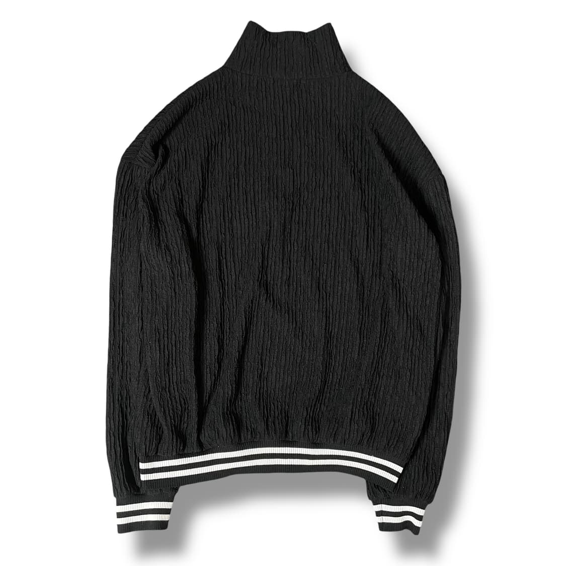 J.DON 플리츠 주름 블랙 집업 상품이미지2