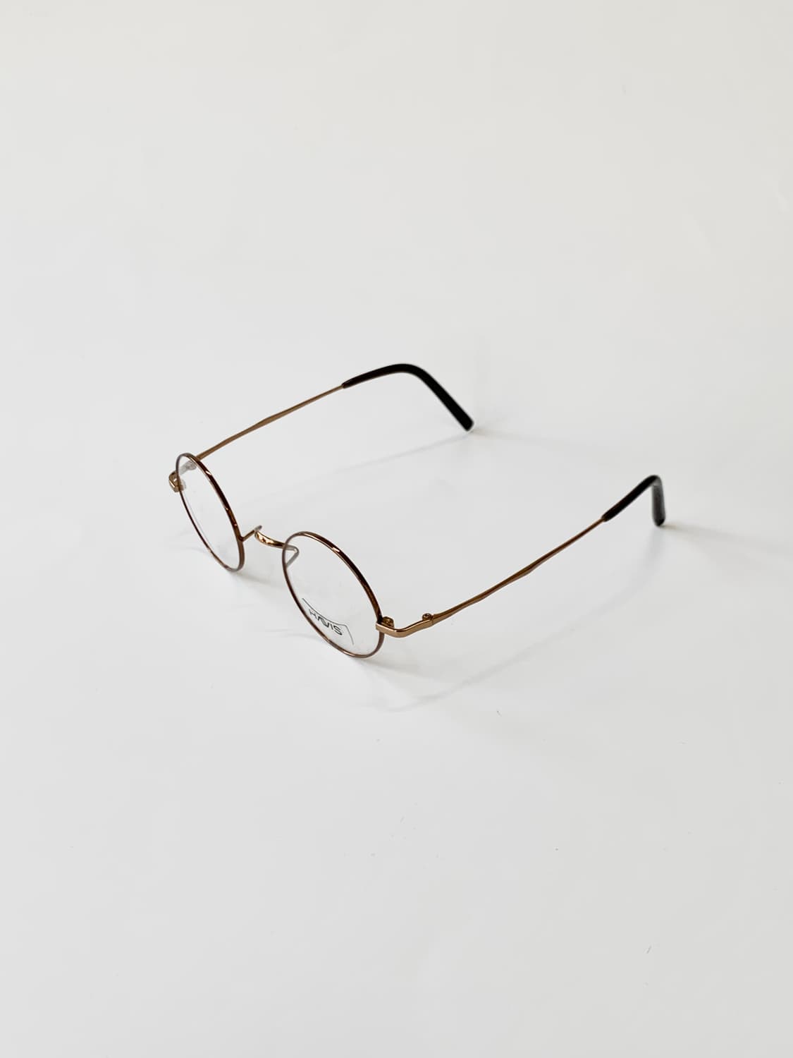 [픽키-586] (Small) 소형 라운드 안경테 브라운 메탈 상품이미지3