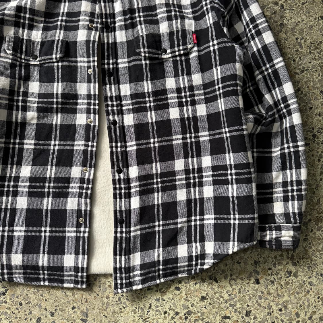 [L] 16FW Supreme 슈프림 플란넬 체크 셔츠 상품이미지5