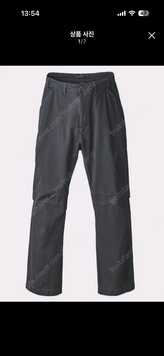 해칭룸 벤티드 팬츠 블랙 2사이즈 상품이미지1