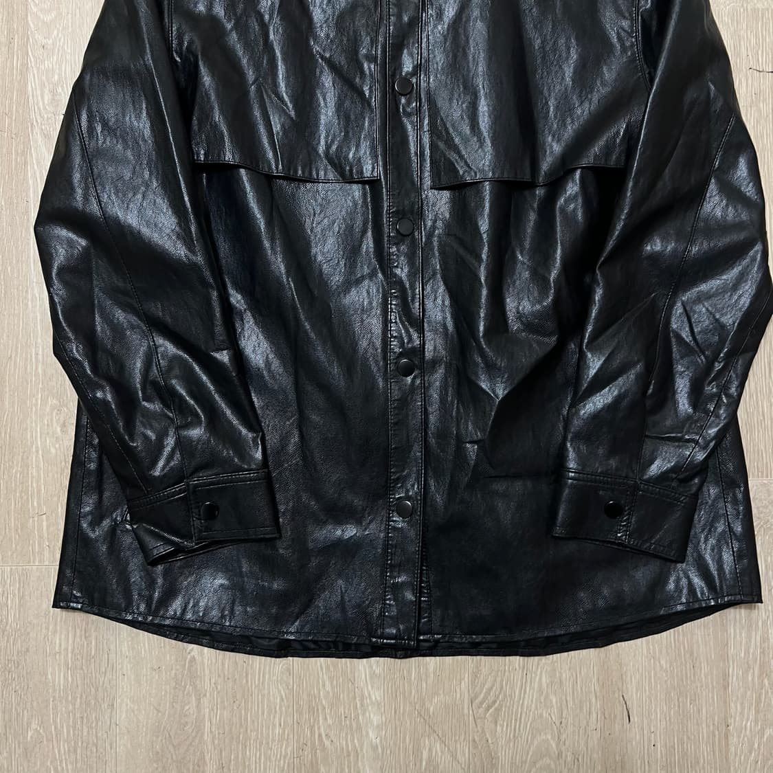 보이스 오브 보이스 여성 싱글 가죽자켓 55  상품이미지3