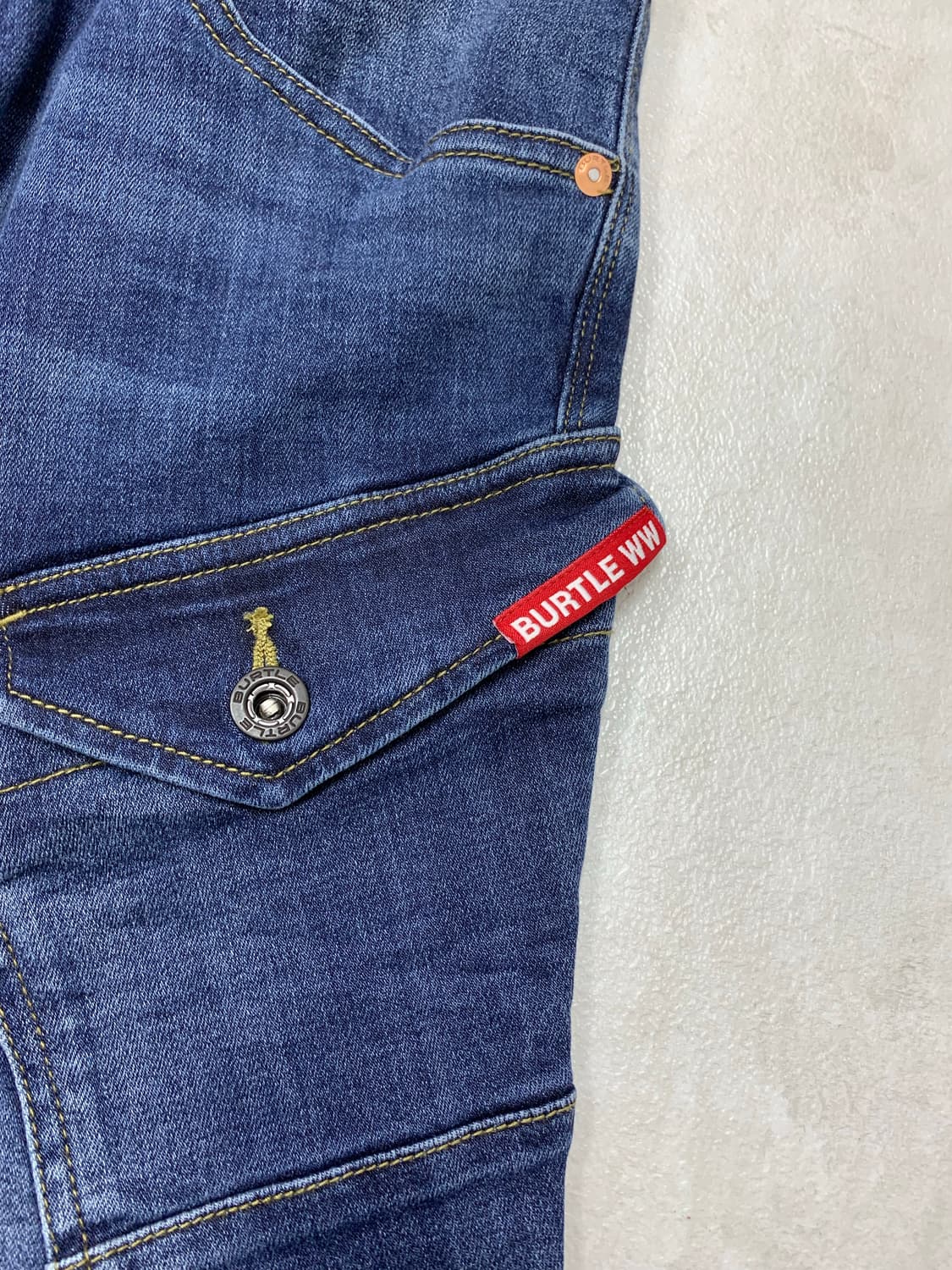 Burtle 데님 카고 팬츠 #118 상품이미지4