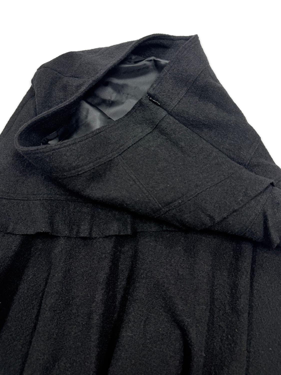 빈티지 블랙 프릴 언발란스 롱 스커트 상품이미지4