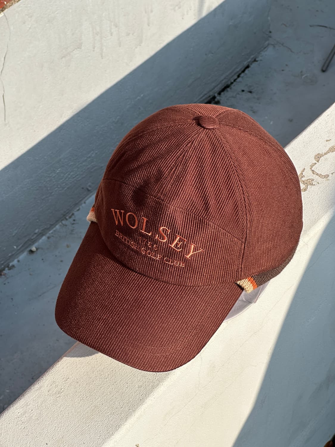 [M] wolsey 울시 골프 클럽 브라운 볼캡 모자 상품이미지2