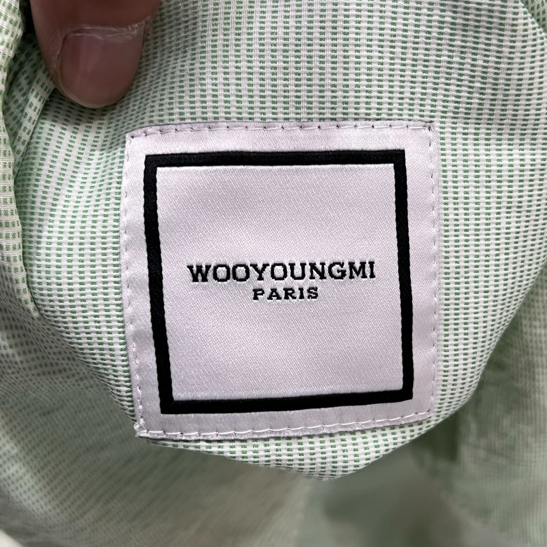  우영미 자수로고 워크셔츠 y12552 상품이미지8