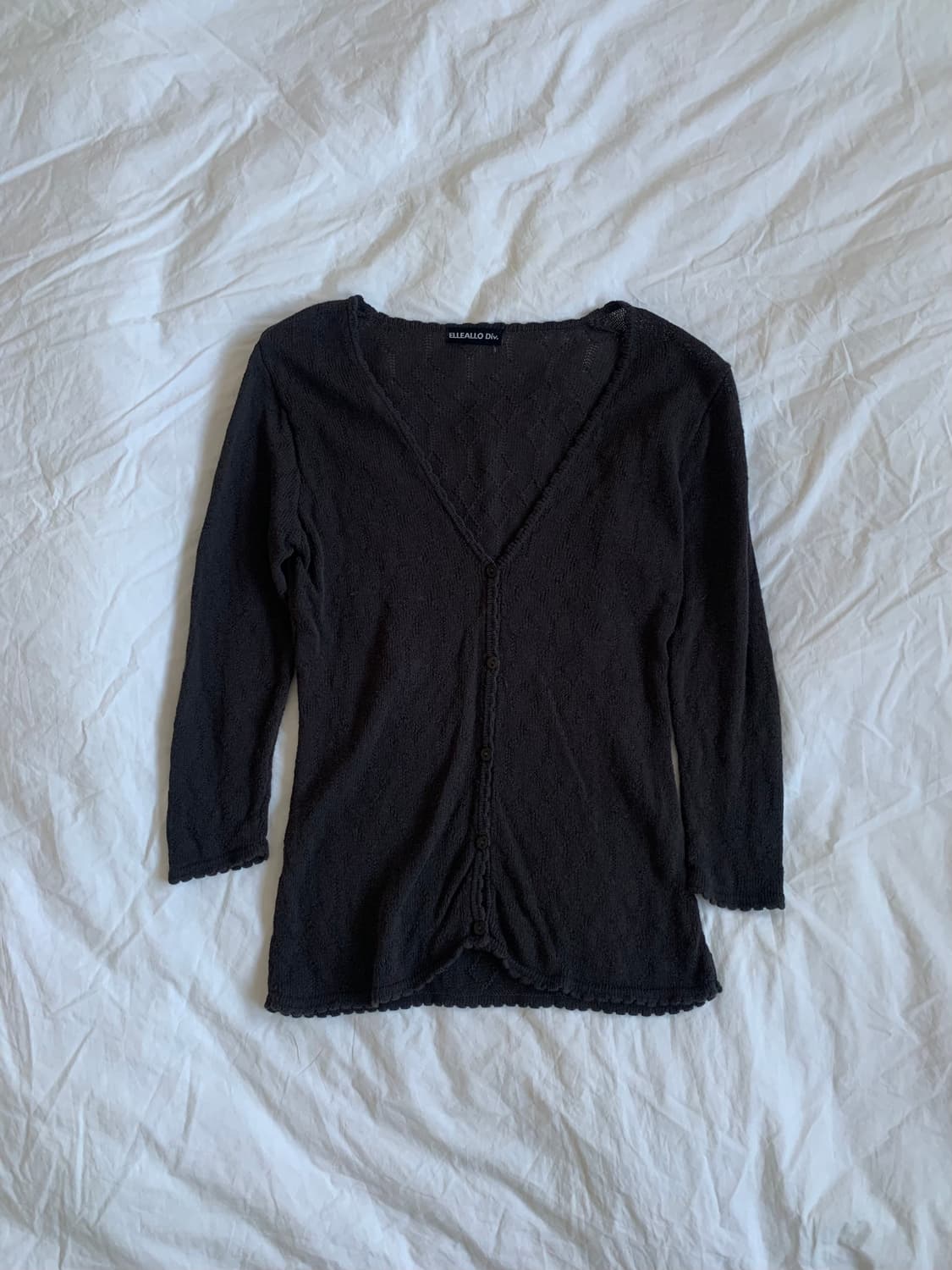 브라운 레이스 가디건 상품이미지1