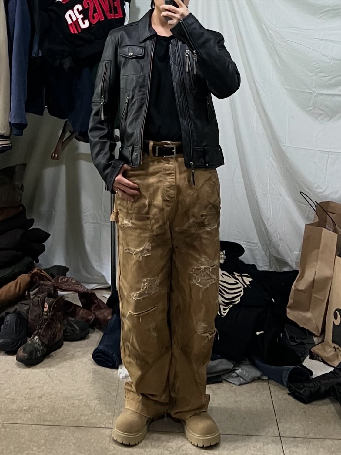 힐리데이비슨 이글 라이더자켓 가죽자켓 상품이미지3