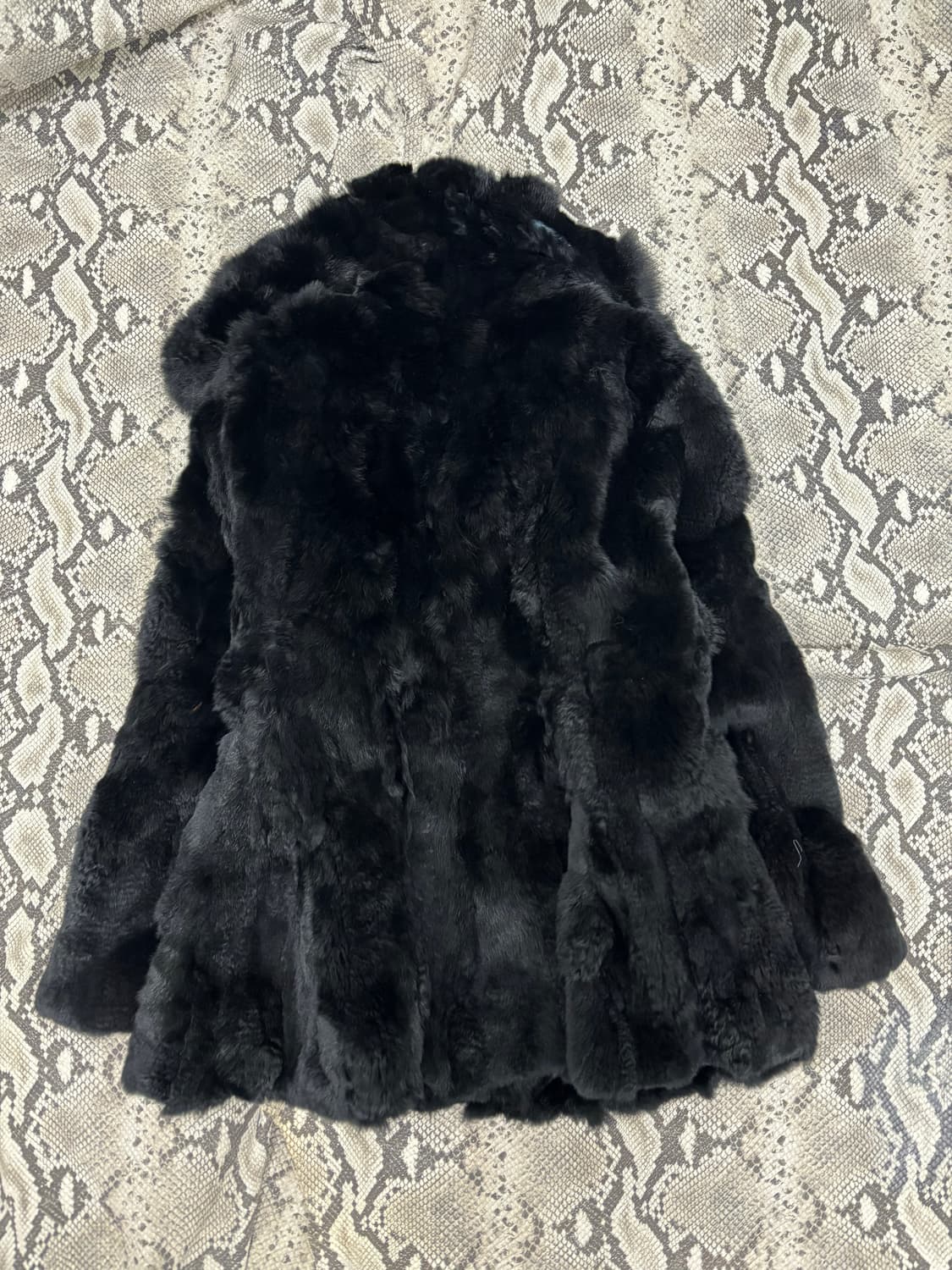Rabbit Fur Black Jacket 상품이미지9