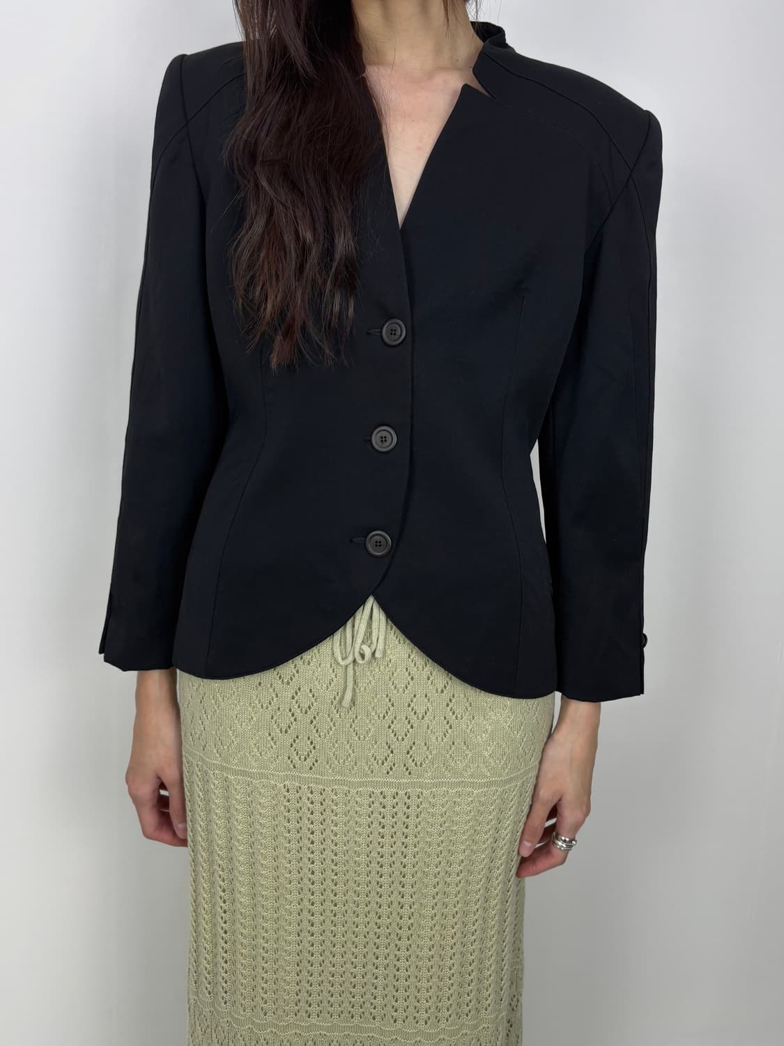 COLLARLESS PANEL JACKET 상품이미지7