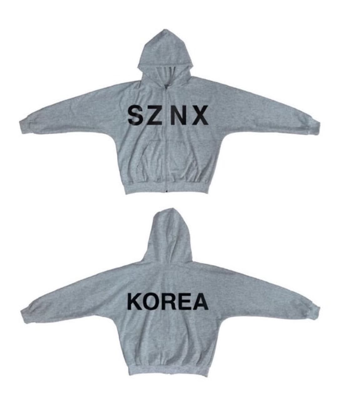 이지 후드 집업 그레이 SZNX 이지 HD-10 3사이즈 상품이미지3