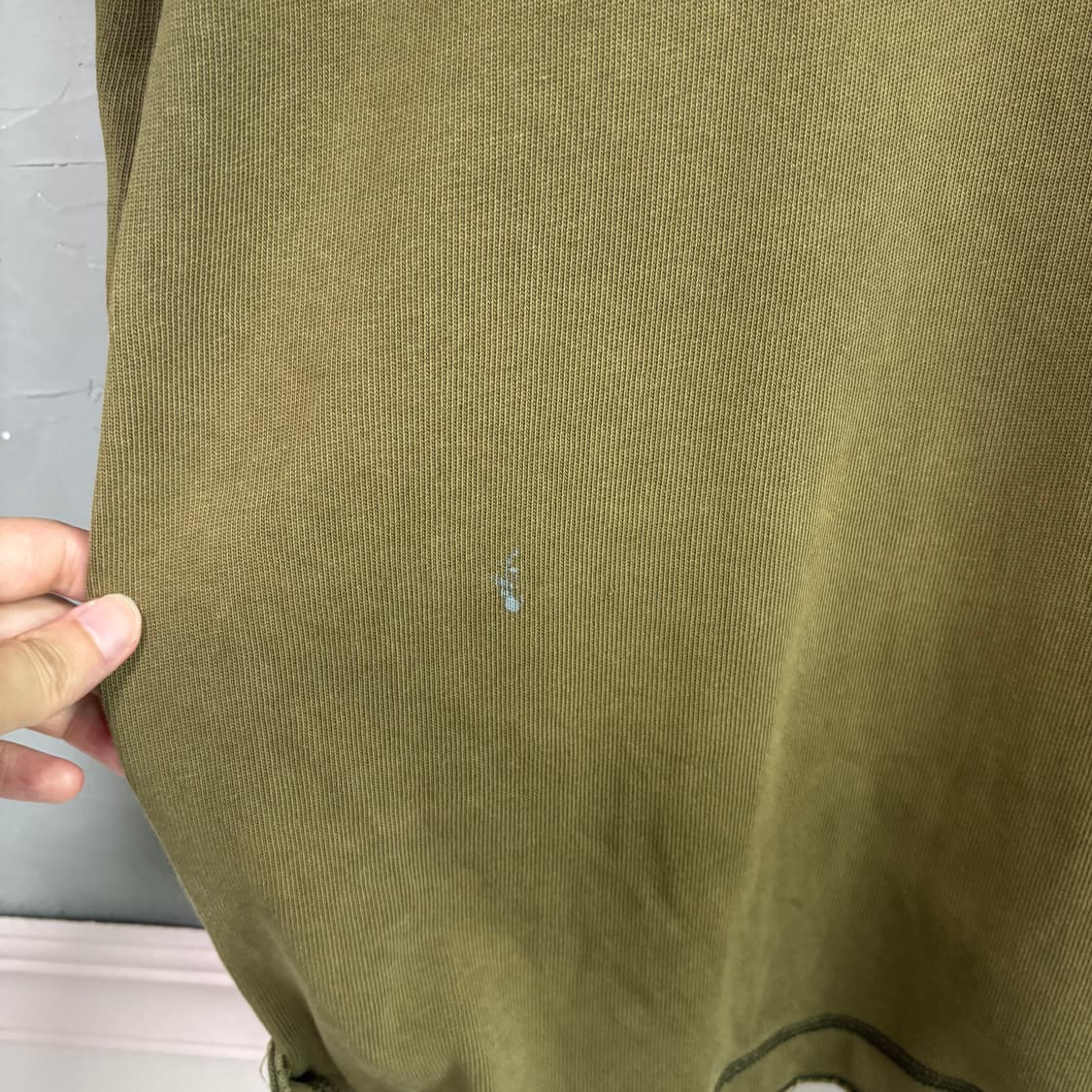 폴로 랄프로렌 빈티지 빅포니 카라티 반팔 카키 상품이미지5