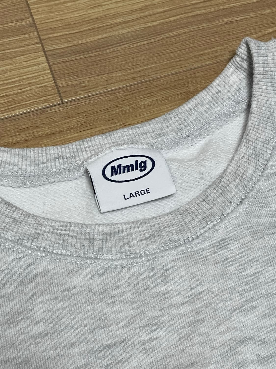 Mmlg 스웨트 셔츠 멜란지 화이트 상품이미지4