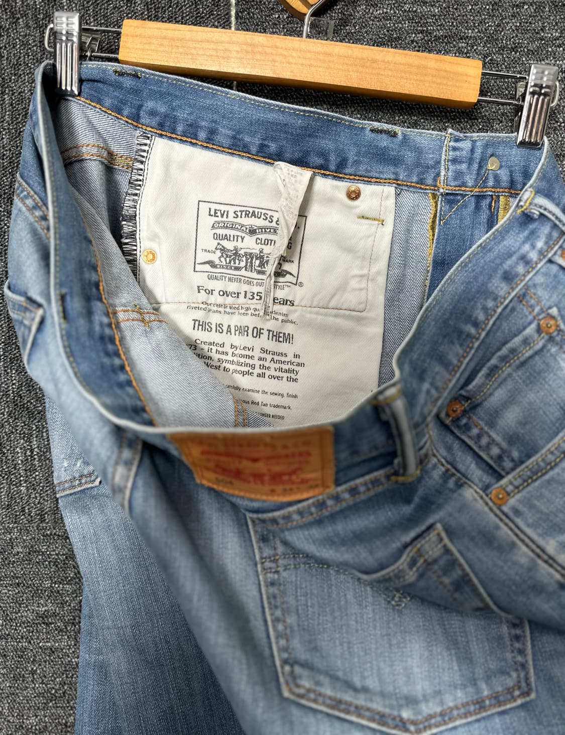 리바이스 504 청바지 34사이즈 상품이미지5