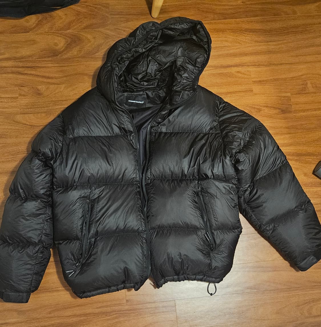 록히드마틴 클라우드 컬러 레이어드 후드 패딩 상품이미지1