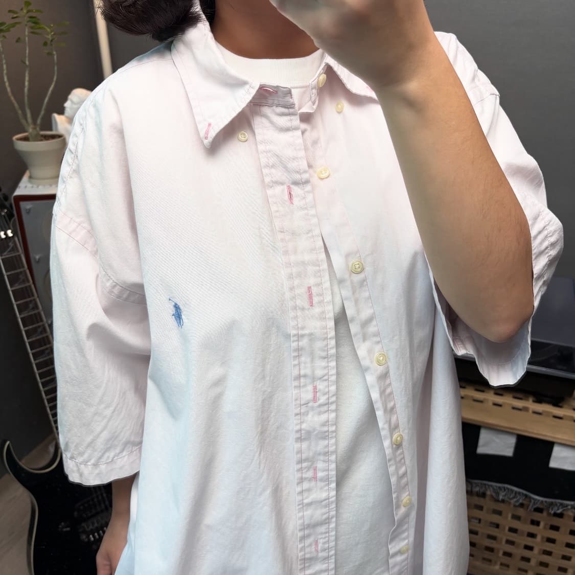 폴로 연핑크셔츠 상품이미지2