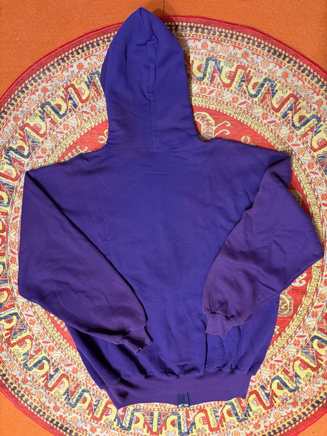 미제 러셀 빈티지 후드 집업 퍼플 페이딩 xl 상품이미지3
