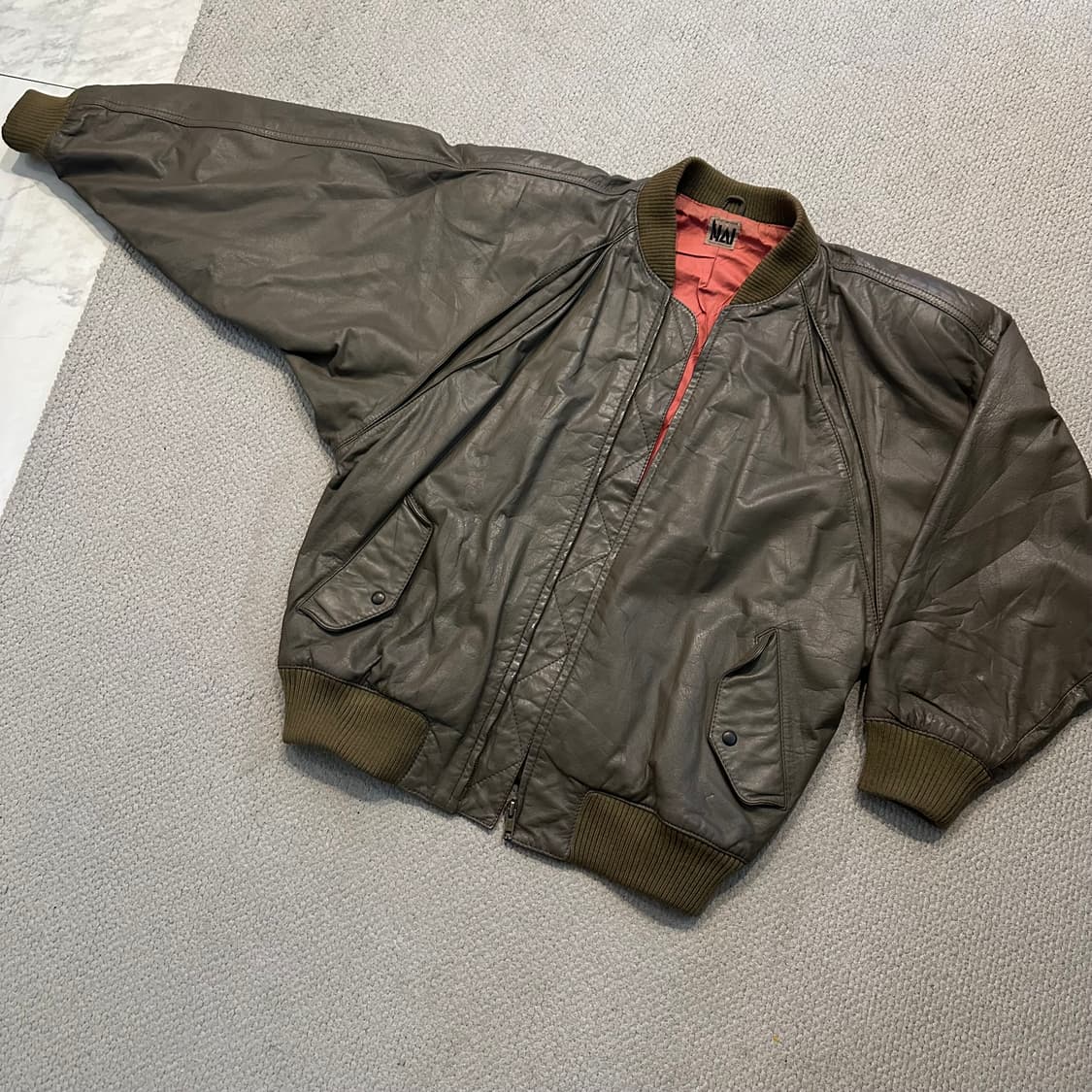 80s 극초기 이세이미야케 HAI 양가죽 자켓 상품이미지3