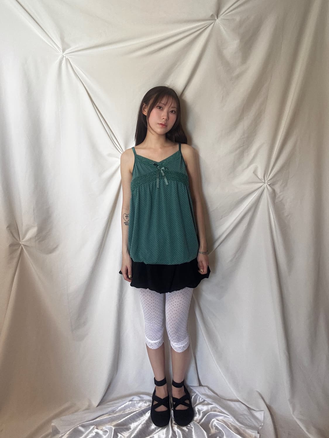 레이스 도트 벌룬나시 상품이미지5