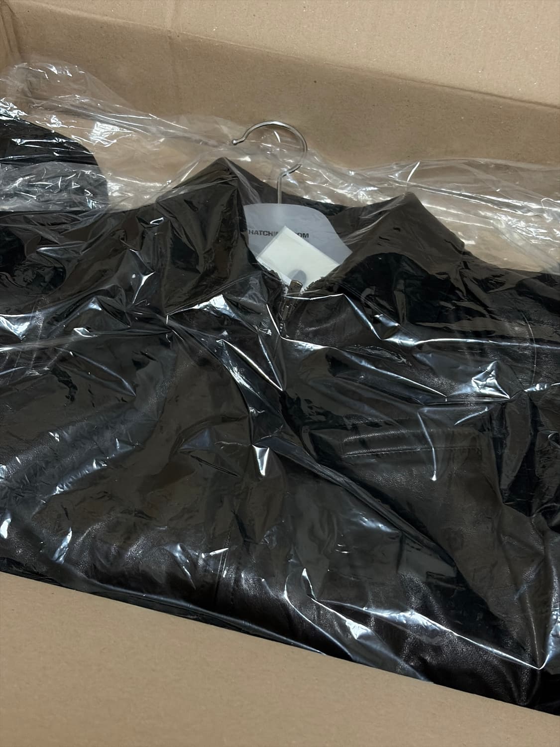 해칭룸 스티치 볼륨 레더자켓 블랙 4사이즈 새상품 상품이미지3